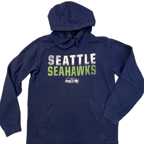 Fanatics Other - NFL Seattle Seahawks hoodie sweatshirt navy medium logo Fanatics